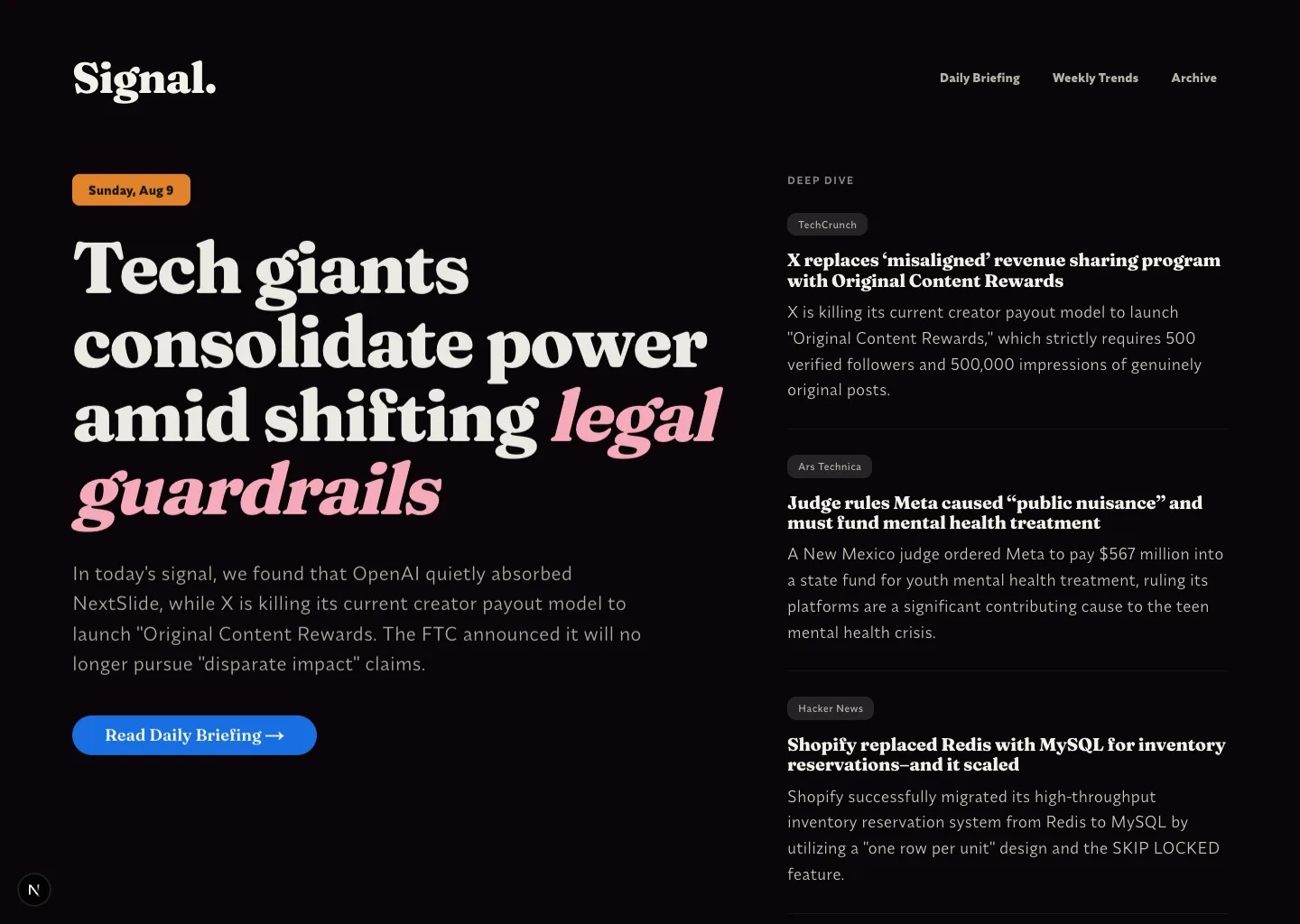 AI Insights Curator — product screenshot